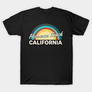 Hermosa Beach California Vintage Sunset T-Shirt